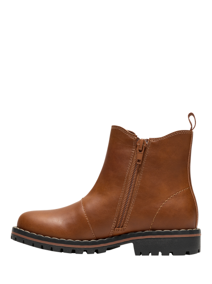 Clarks Kids' Cliff Chelsea K Ankle Boots, Tan - view 2, Tan