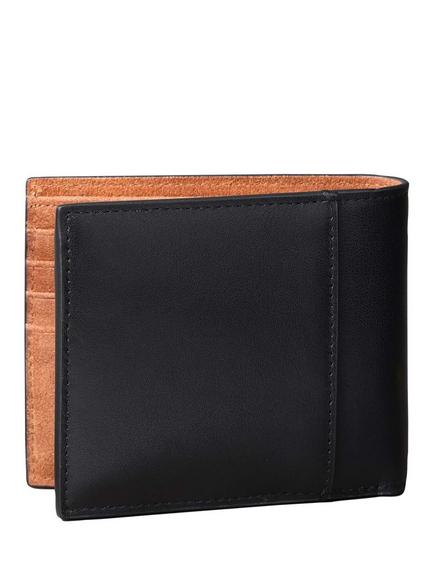 Calvin Klein Monogram Leather Bifold Wallet, Black - view 2, Black