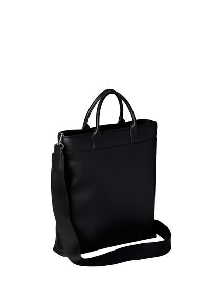 Calvin Klein Raised Logo Slim Commuter Bag, Black - view 2, Black
