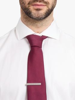 Simon Carter Hatch Tie Slide - view 2, Silver