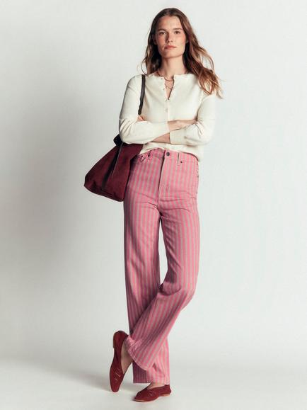 Boden High Rise Column Leg Jeans, Pink, Pink