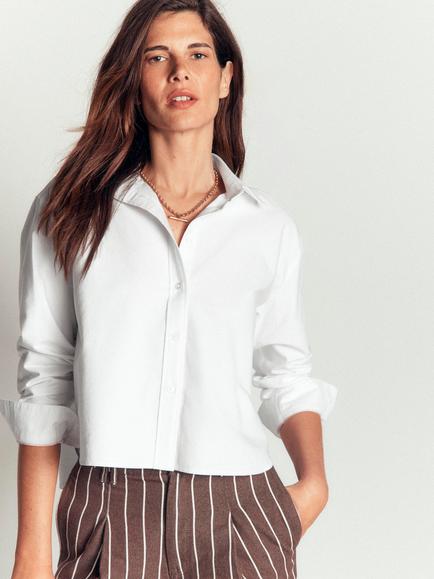 Boden Sienna Long Sleeve Top, White, White