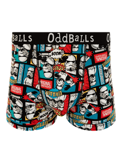 OddBalls Stormtrooper Comic Cotton Blend Boxers, Multi, Multi