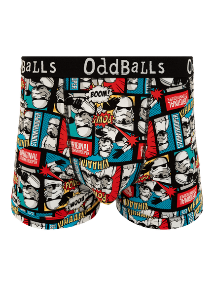 OddBalls Stormtrooper Comic Cotton Blend Boxers, Multi, Multi