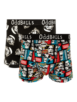 OddBalls Stormtrooper Cotton Blend Boxers, Pack of 2, Multi, Multi