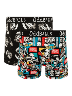 OddBalls Stormtrooper Cotton Blend Boxers, Pack of 2, Multi - view 2, Multi