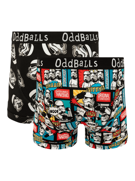 OddBalls Stormtrooper Cotton Blend Boxers, Pack of 2, Multi - view 2, Multi