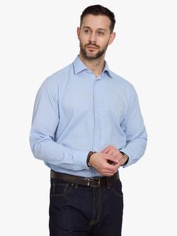 Simon Carter Seersucker Cotton Rich Shirt, Light Blue, Light Blue