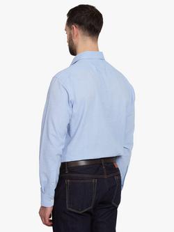 Simon Carter Seersucker Cotton Rich Shirt, Light Blue - view 2, Light Blue