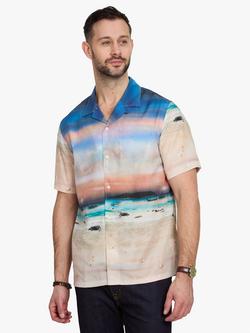 Simon Carter Sunset Scene Tencel Shirt, Multi, Multi