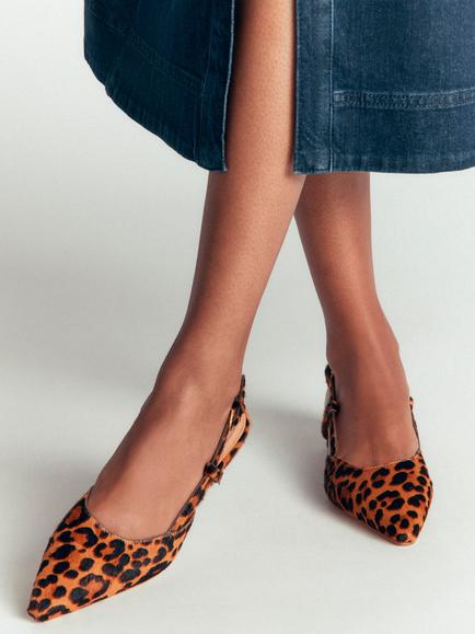 Boden Leather Mini Block Heel Slingback Sandals, Brown - view 2, Brown