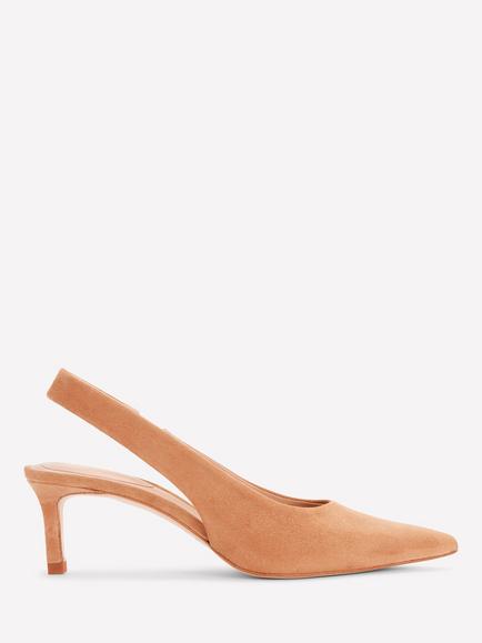 Boden Hope Suede Kitten Heel Slingback Sandals, Macchiato, Macchiato