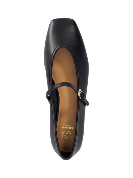 Dune London Hearthrob Leather Mary Jane Ballerina Pumps - view 2, Black