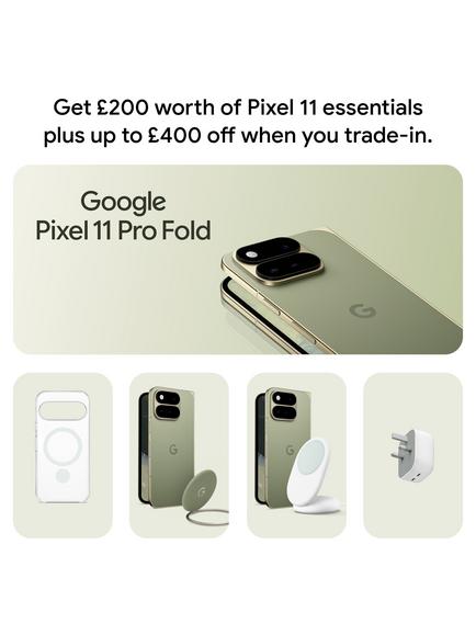 Google Pixel 11 Pro Fold Foldable Smartphone, Android, 6.5”, SIM Free - view 2, Olive