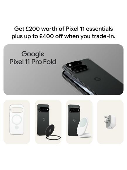 Google Pixel 11 Pro Fold Foldable Smartphone, Android, 6.5”, SIM Free - view 2, Obsidian