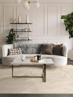 Ruggable Marble Golden Rug, Ivory - view 2, Ivory