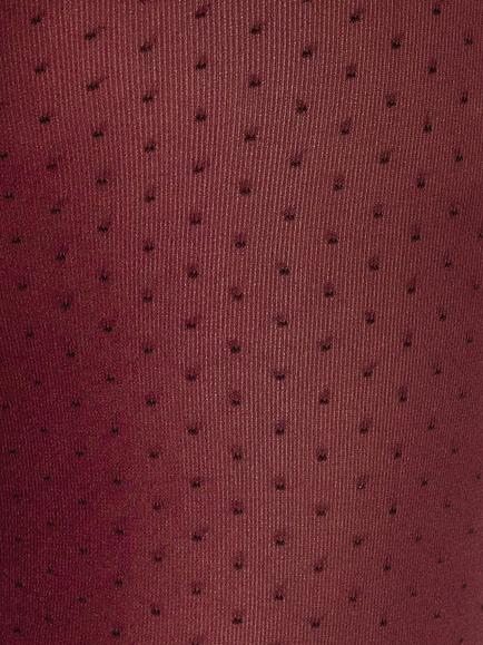 Charnos Two-Tone Tights, Cherry/Black - view 2, Cherry/Black