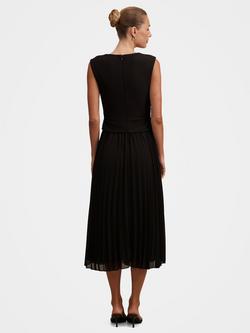 Forever New Emilia 2 in 1 Pleated Sleeveless Midi Dress - view 2, Black