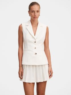 Forever New Lucy Sleeveless Blazer Mini Dress, Porcelain, Porcelain