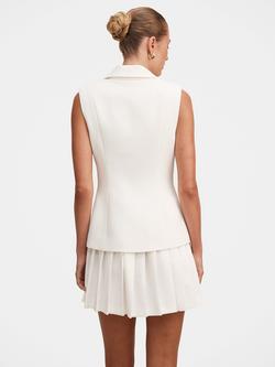 Forever New Lucy Sleeveless Blazer Mini Dress, Porcelain - view 2, Porcelain