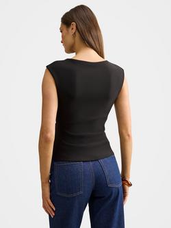 Forever New Serena Hardware Detail Top - view 2, Black