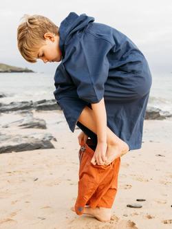 Red Kids' QD Changing Robe, Admiral Blue - view 2, Admiral Blue