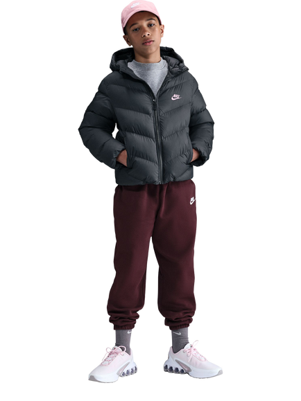 Nike Kids' All Day Play Therma-FIT Puffer Jacket, Black, Black/Med Soft Pink