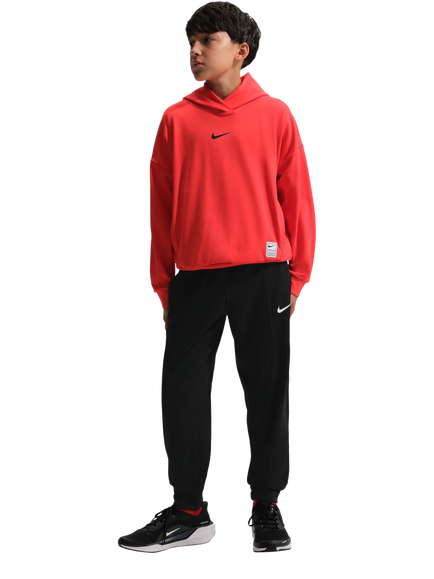 Nike Kids' Pro Dri-FIT Fleece Trousers, Black/White, Black/White