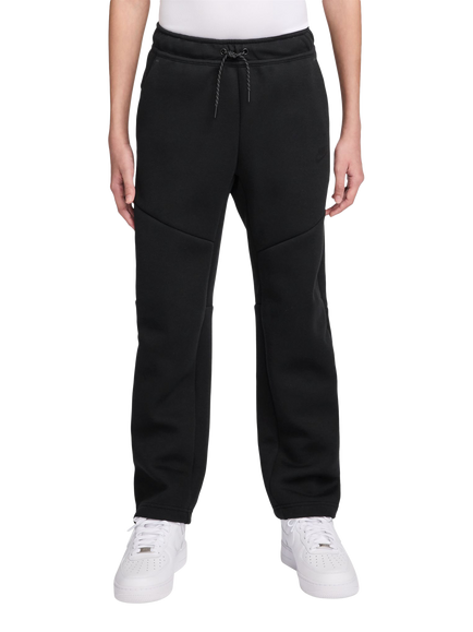 Nike Kids' Sportswear Tech Fleece Open-Hem Trousers, Black, Black