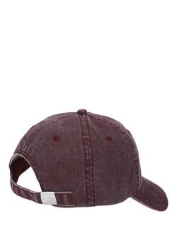 New Balance 6 Panel Linear Logo Hat, Mulled Wine - view 2, Mulled Wine