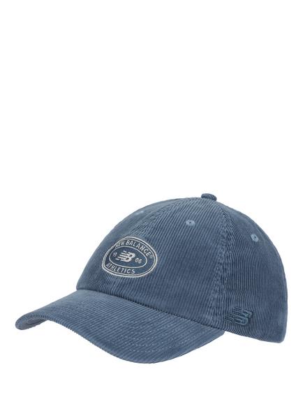 New Balance 6 Panel Athletics Corduroy Hat, Heron Blue, Heron Blue