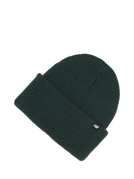 New Balance Ribbed Knit Beanie, Nordic Green