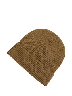New Balance Ribbed Knit Beanie - view 2, Bark