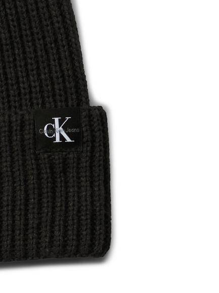 Calvin Klein Kids' Rib Knit Scarf and Beanie Set, Black - view 2, Black