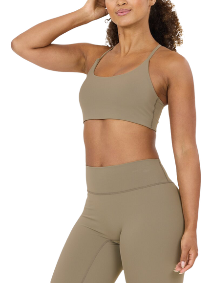 Athlecia Women's Emarri Sports Bra, Greige