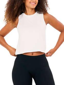 Athlecia Pacy V3 W Cropped Sleeveless Top, White