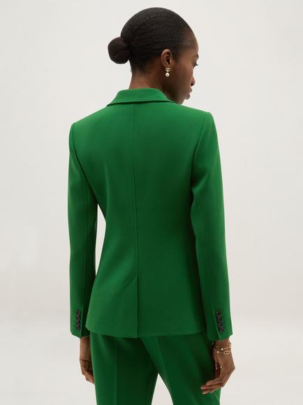 Hobbs Haley Single Breasted Blazer, Green - view 2, Green