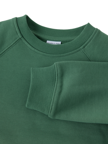 Polarn O. Pyret Kids' Cotton Crew Neck Sweatshirt - view 2, Green