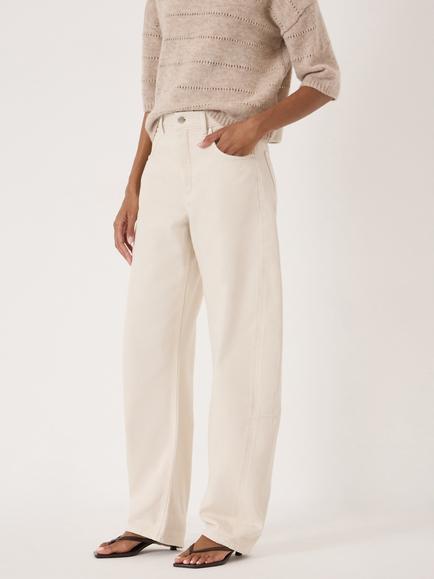 HUSH Zavie Barrel Fit Jeans, Ecru, Ecru