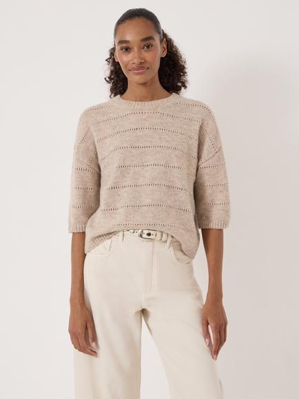 HUSH Arlette T-Shirt, Oatmeal, Oatmeal