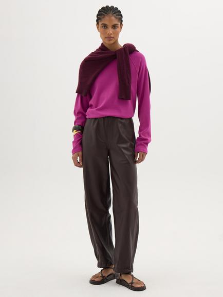 HUSH Matilda Cotton Raglan Top, Vivacious Pink - view 2, Vivacious Pink