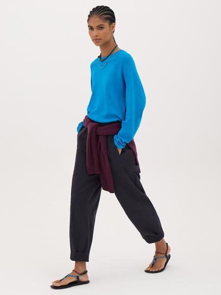 HUSH Matilda Raglan Top, Aqua Blue - view 2, Aqua Blue