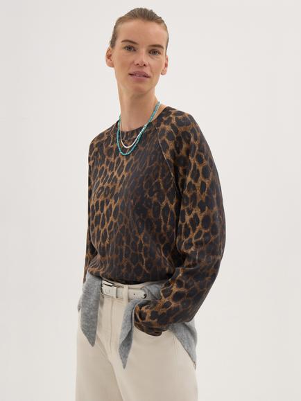 HUSH Matilda Cotton Raglan Top, Soft Brown, Soft Brown
