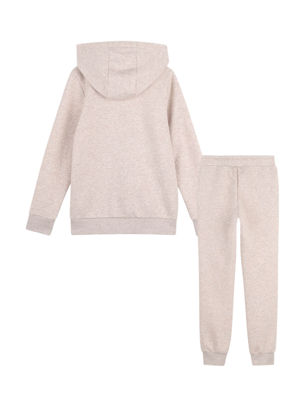BOSS Kids' Colour Blend Tracksuit Set - view 2, Off White Marl