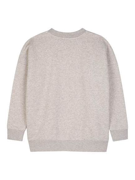 BOSS Kids' Fleece Crew Neck Sweatshirt - view 2, Off White Marl