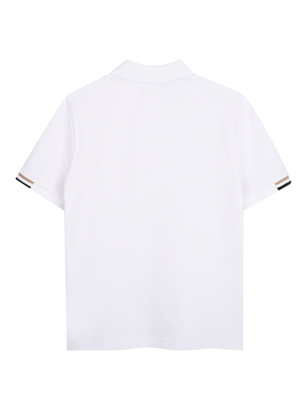 BOSS Kids' Piqué Polo Shirt - view 2, White