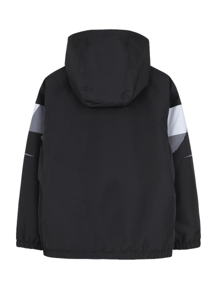 BOSS Kids' Graphic Print Hooded Jacket, Black - view 2, Black