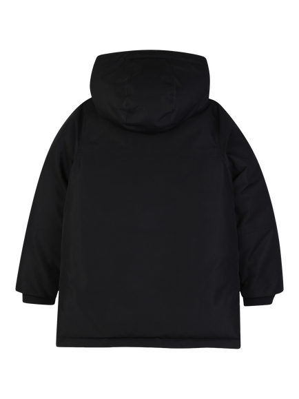 BOSS Kids' Down Hooded Parka, Black - view 2, Black