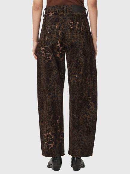 AllSaints Sadie High Waist Barrel Jeans, Leppo Brown - view 2, Leppo Brown