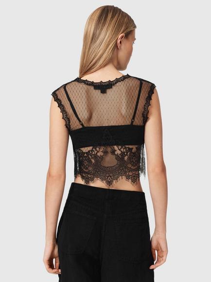 AllSaints Eliza Tank Top, Black - view 2, Black